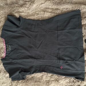 Gray heart and soul scrub set